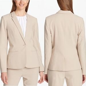 Calvin Klein Camel Blazer Single Button Blazer